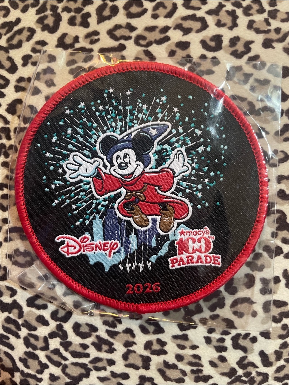 Disneyland Macy's Thanksgiving Parade Sorcerer Mickey Mouse Patch 2026
